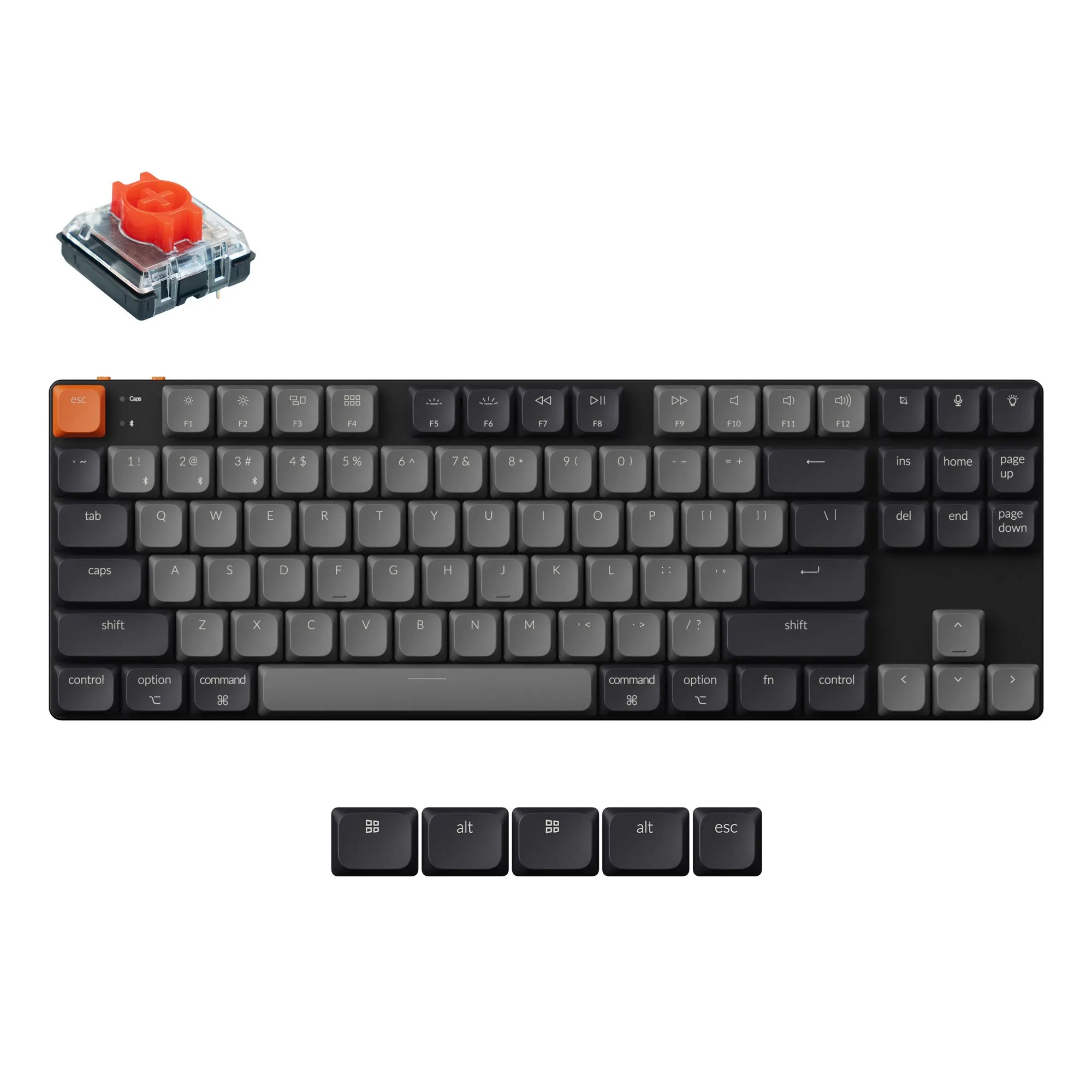 Keychron K1 QMK Wireless Mechanical Keyboard (Version 6)