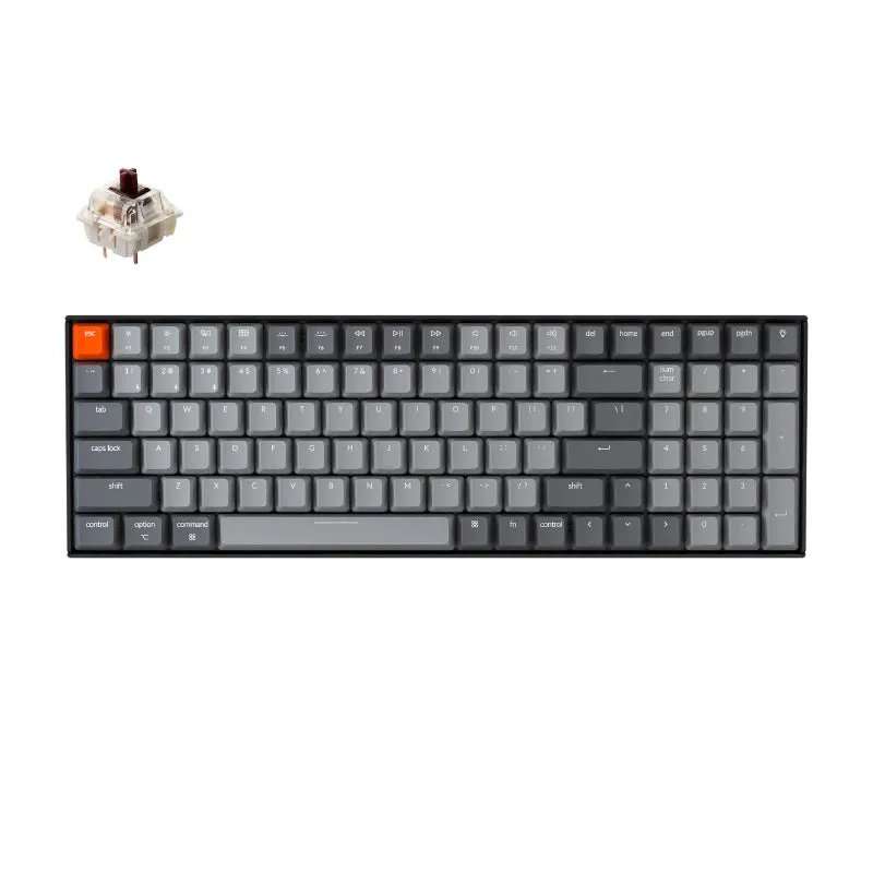 Keychron K4 100 Key Gateron Mechanical Keyboard White Led Brown Switches