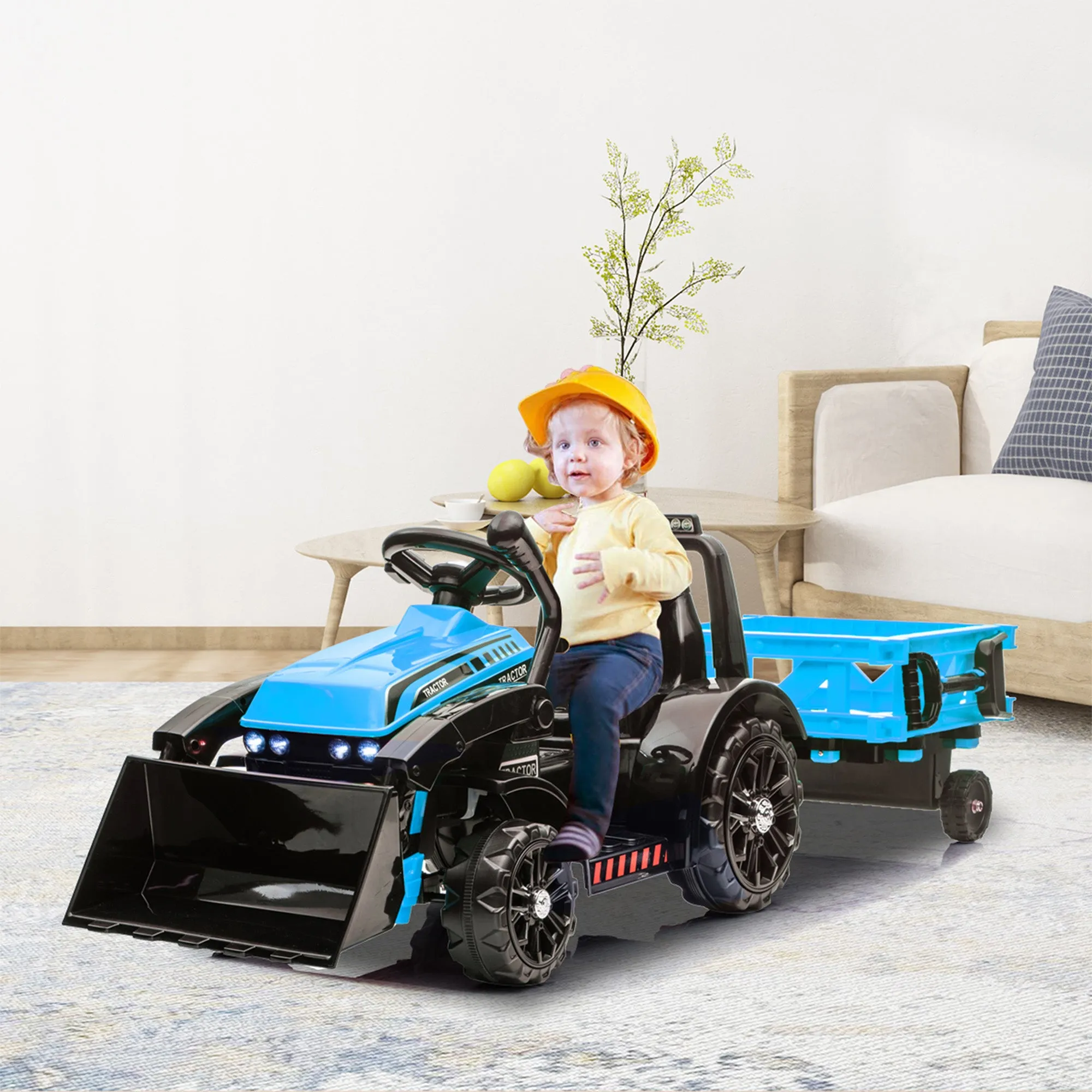 Kids Tractor With Trailer