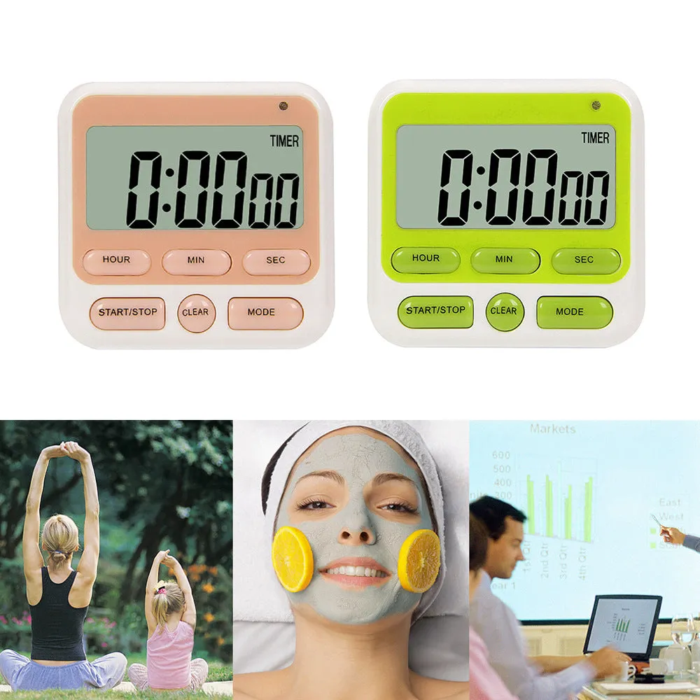 Kitchen Timer Student Learning Exam Upside Down Reminder Alarm Clock Timer