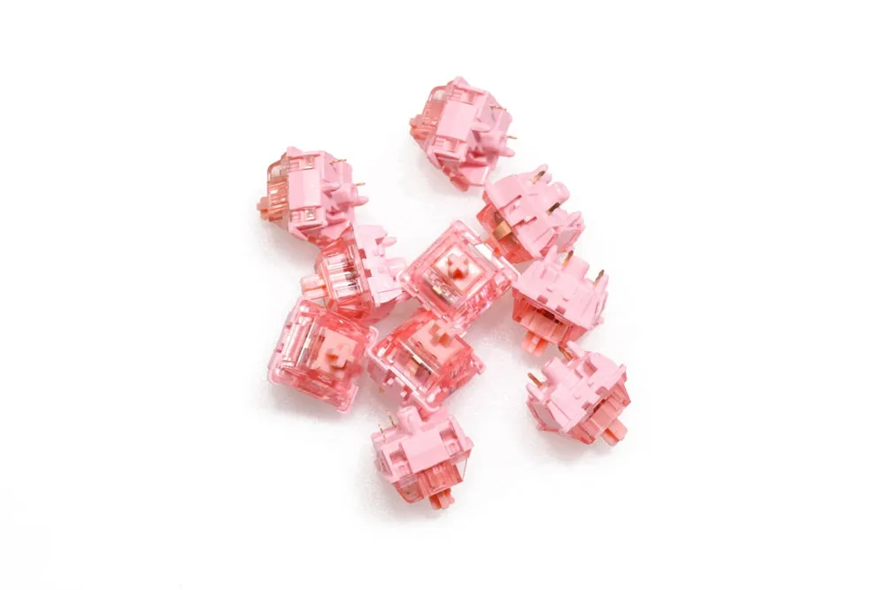 LCET Pink Quees Switch RGB Tactile 58g Switches For Mechanical keyboard mx stem 5pin pink similar to holy panda