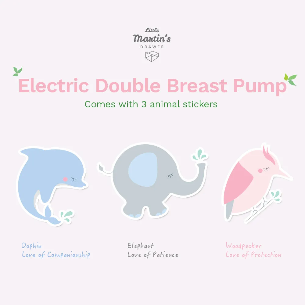 Little Martin’s Electric Double Breast Pump With Rechargeable Battery (Pink)