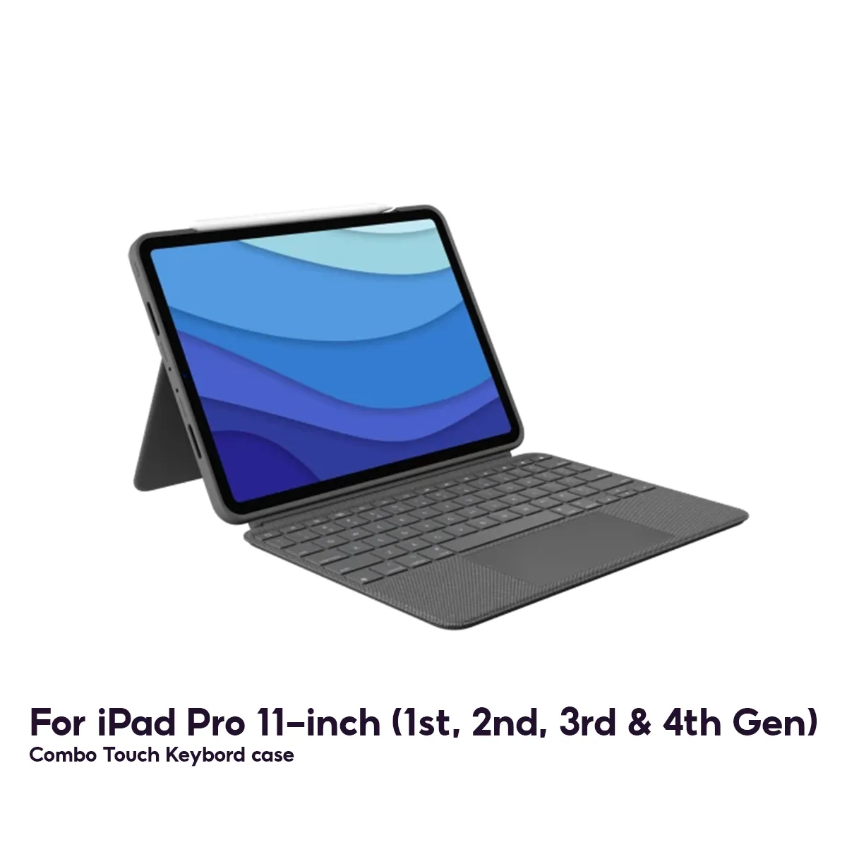 Logitech Combo Touch iPad 10.9", iPad Pro M4 11", iPad Pro 12.9'', iPad Air M2 11"/13" iPad Keyboard Case with Trackpad