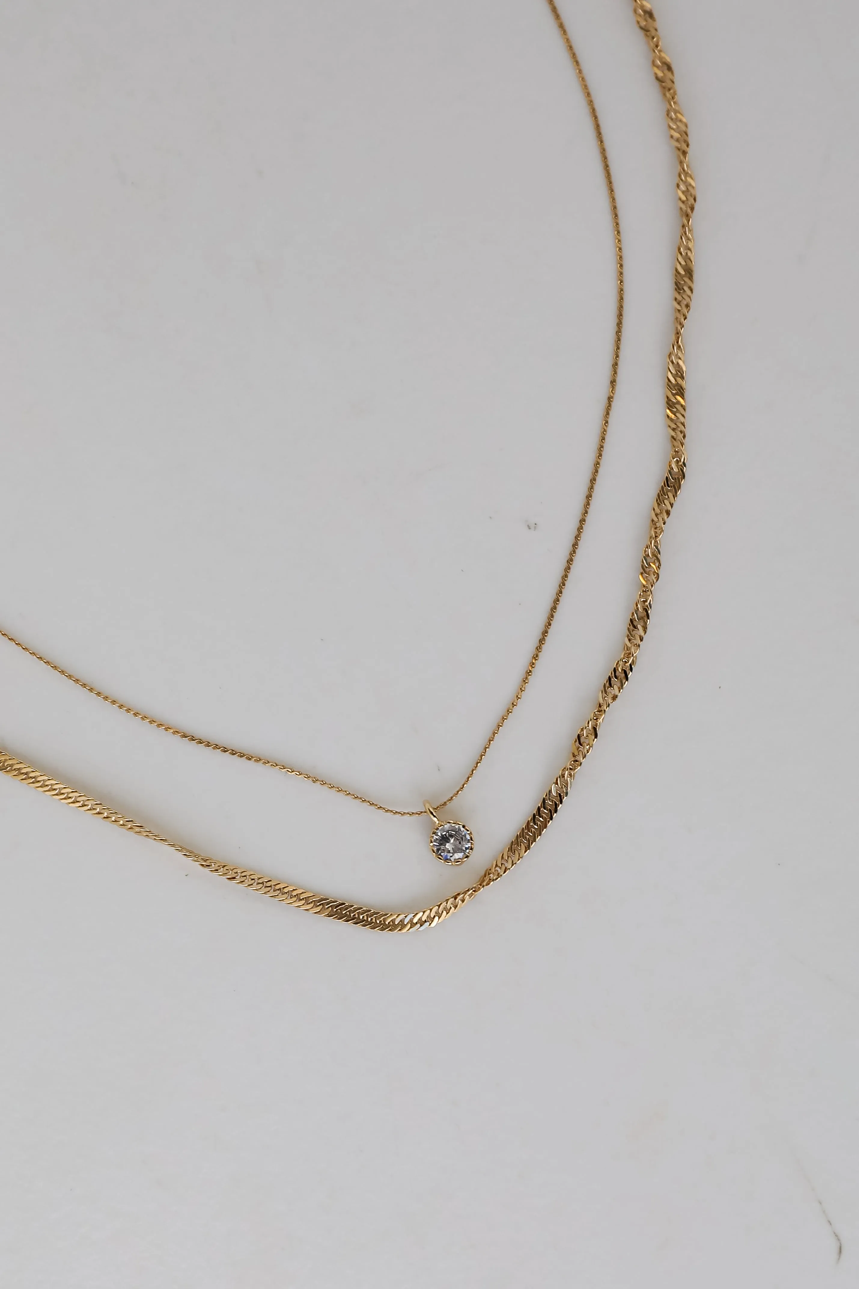 Lola Gold Layered Chain Necklace