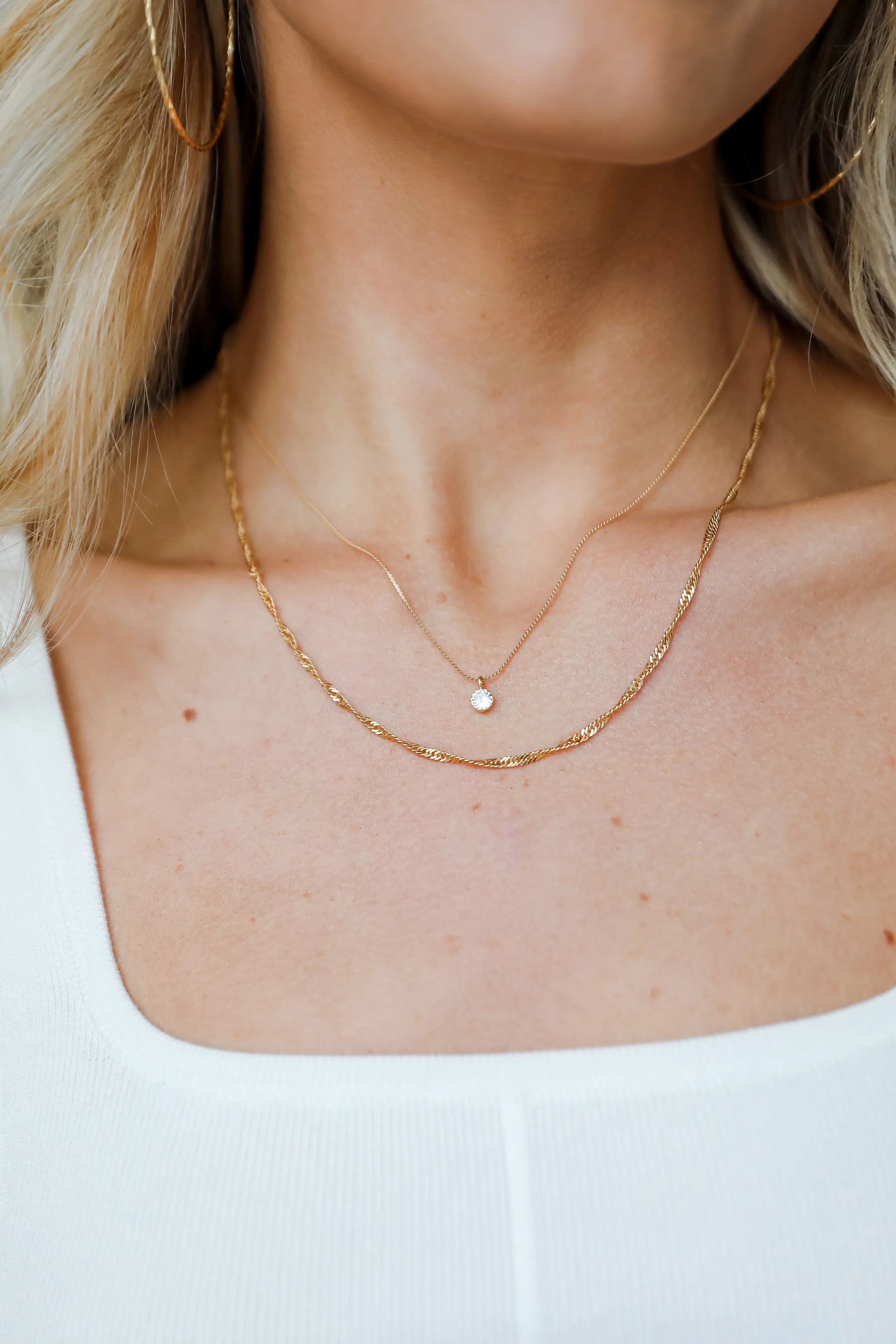 Lola Gold Layered Chain Necklace