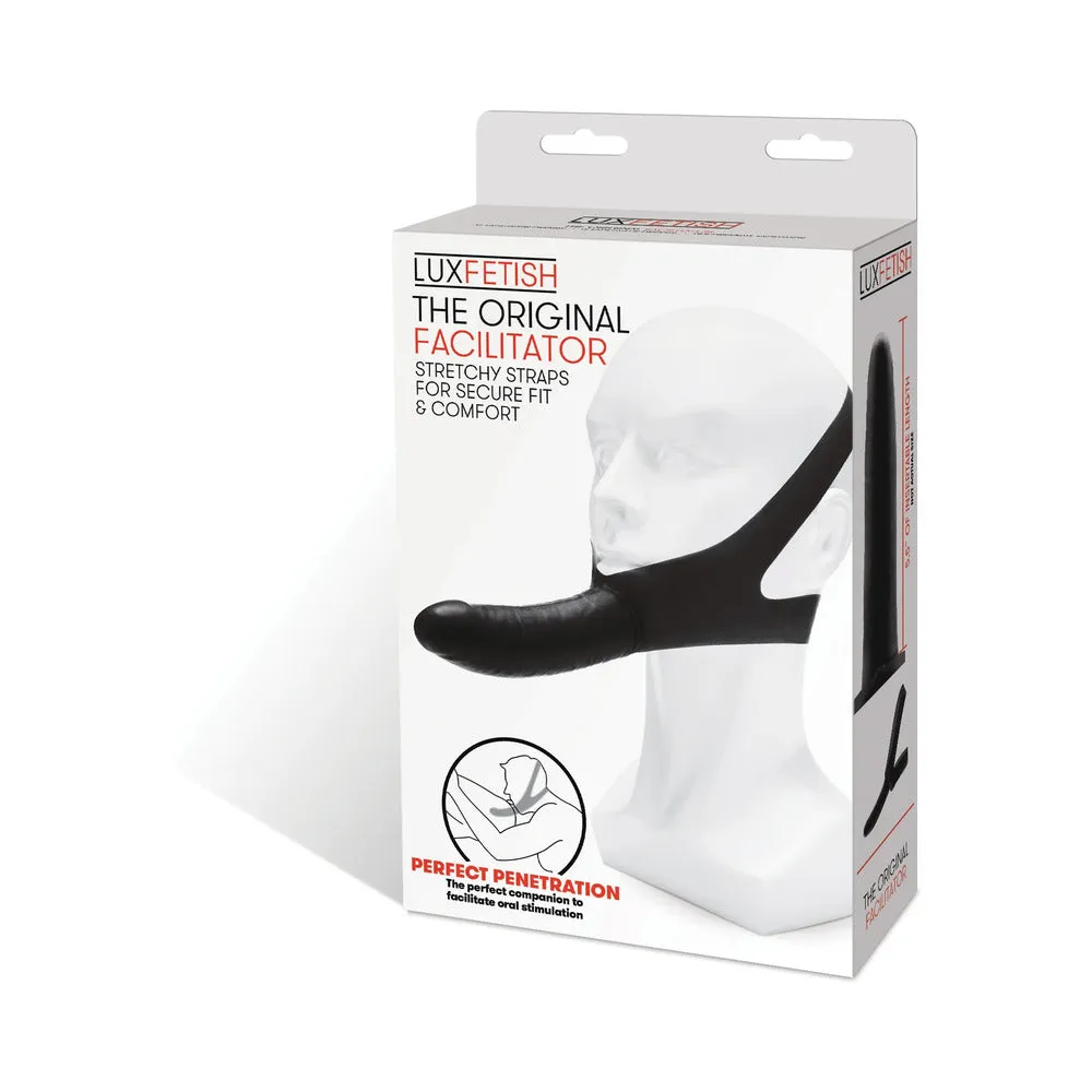 Lux Fetish The Original Facilitator Chin Strap-On Black