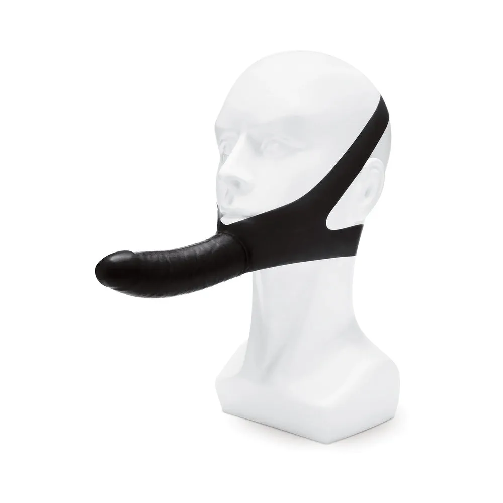 Lux Fetish The Original Facilitator Chin Strap-On Black