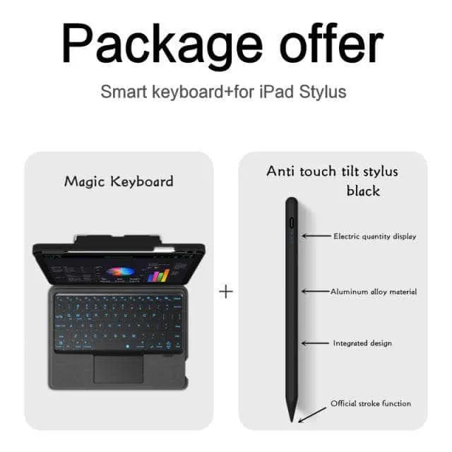 Magic Keyboard iPad 9 2021 Backlit Tablet Smart Case