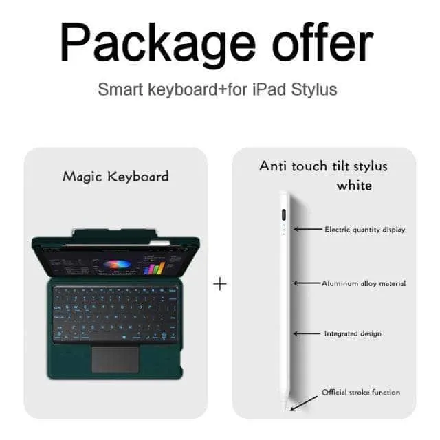 Magic Keyboard iPad 9 2021 Backlit Tablet Smart Case