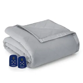 Micro Flannel 7 Layers of Warmth Electric Blanket - Full/Greystone