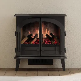 Modern Ember 26-in Smart Black Electric Fireplace Stove Heater