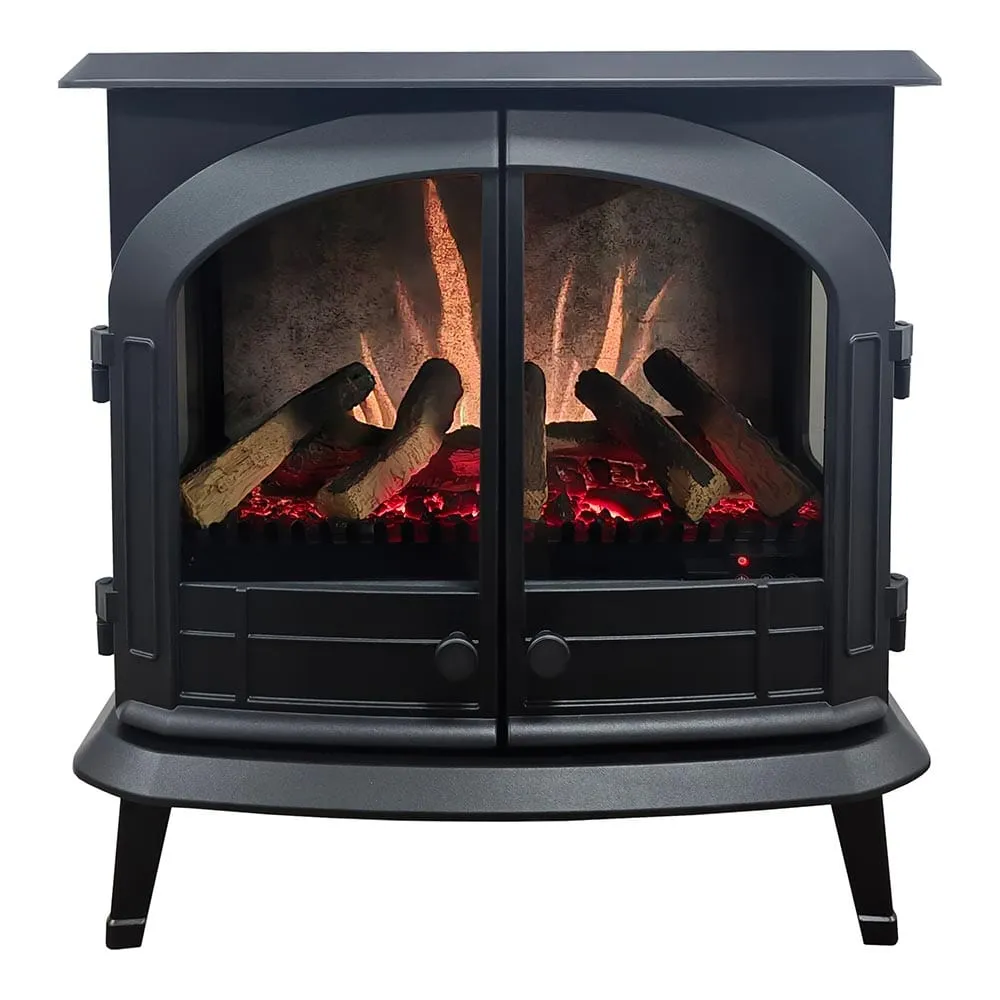 Modern Ember 26-in Smart Black Electric Fireplace Stove Heater