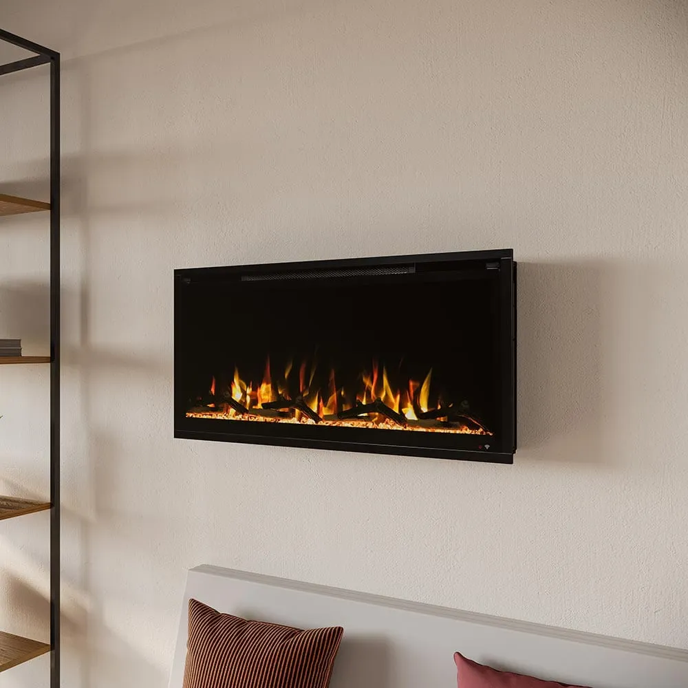 Modern Ember Aerus Slim 36-in Smart Linear Electric Fireplace