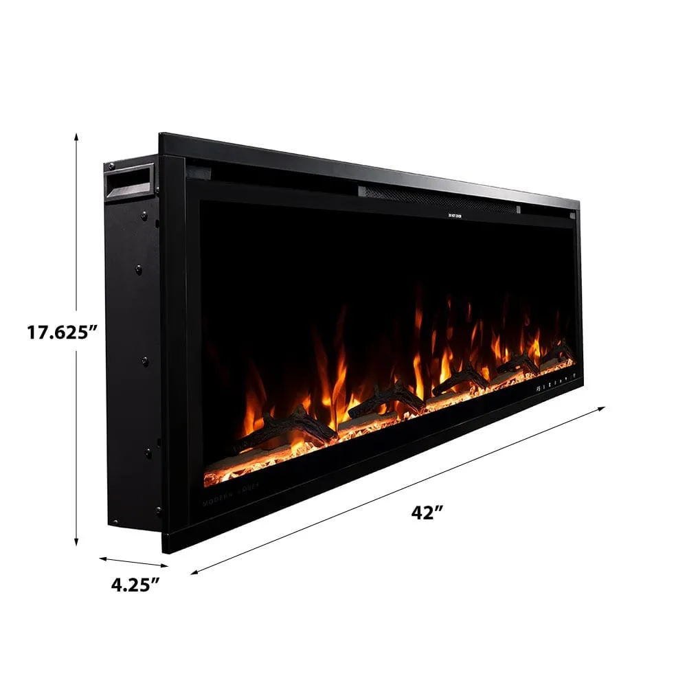 Modern Ember Aerus Slim 42-in Smart Linear Electric Fireplace