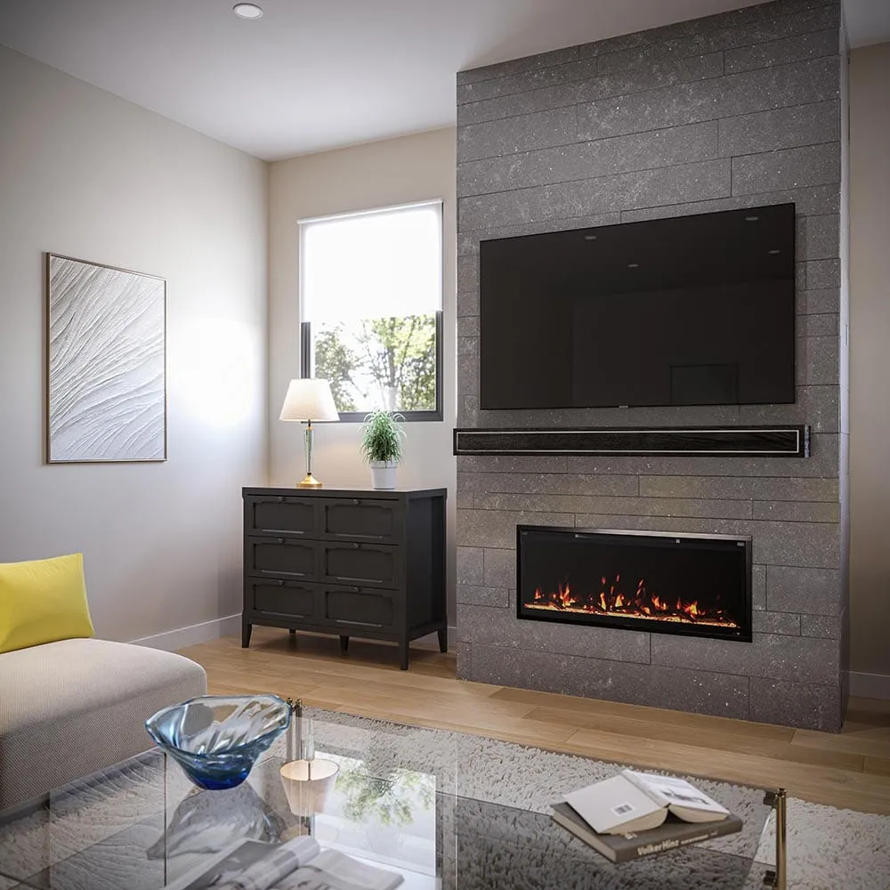 Modern Ember Aerus Slim 42-in Smart Linear Electric Fireplace