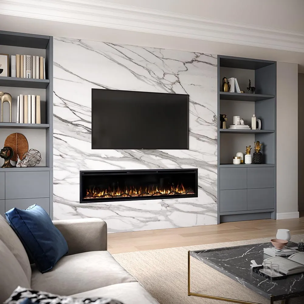 Modern Ember Aerus Slim 72-in Smart Linear Electric Fireplace