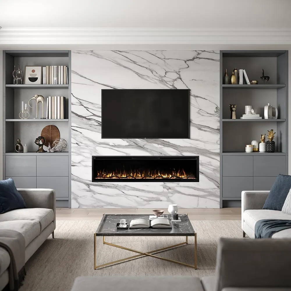 Modern Ember Aerus Slim 72-in Smart Linear Electric Fireplace