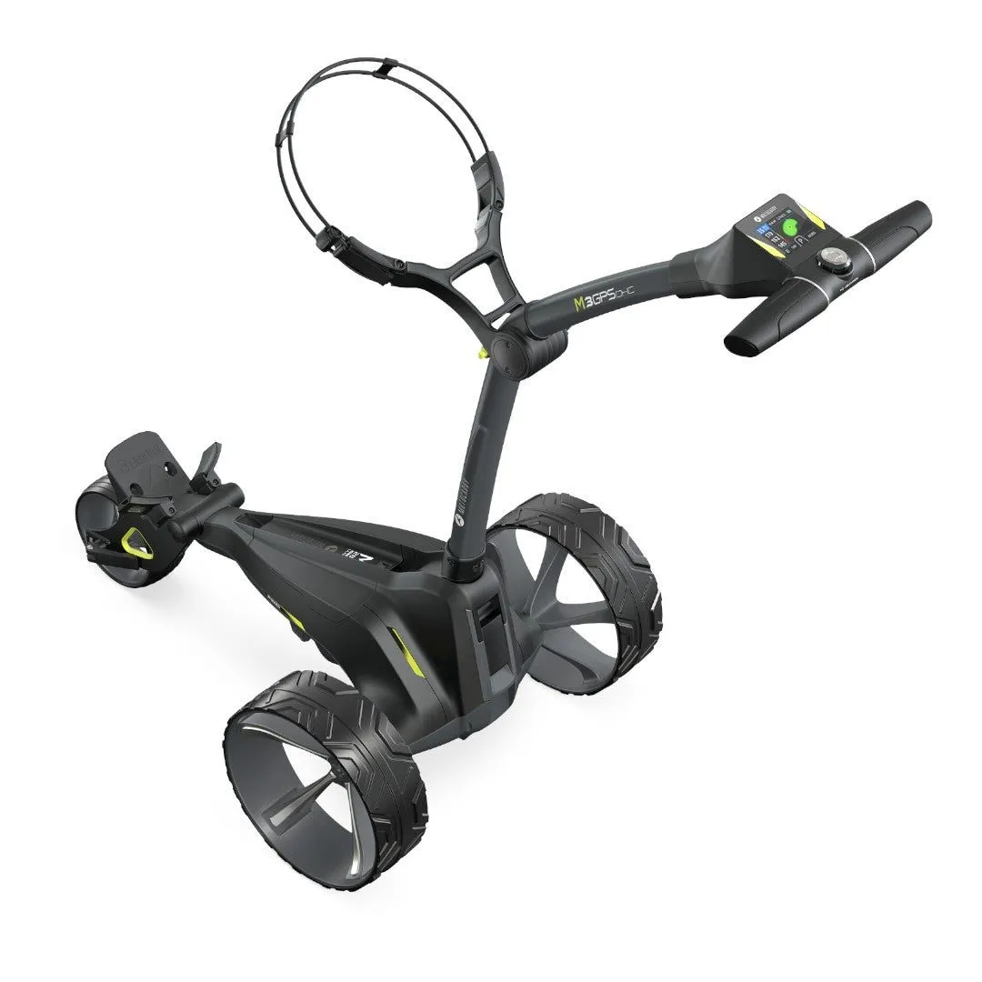 Motocaddy 2024 M3 GPS DHC Electric Golf Trolley | 36 Hole Lithium Battery