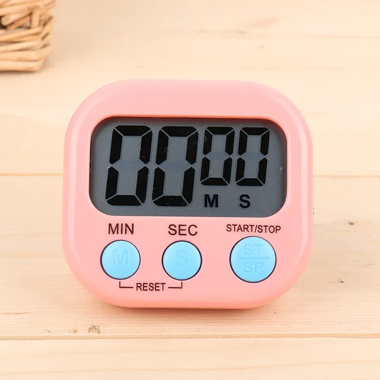 Multi-Function Chinese and English Timer Kitchen Baking Large Screen Digital Reminder Positive Countdown Electronic Timer