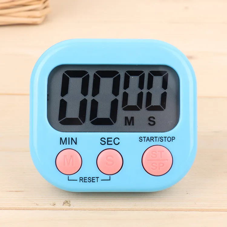 Multi-Function Chinese and English Timer Kitchen Baking Large Screen Digital Reminder Positive Countdown Electronic Timer