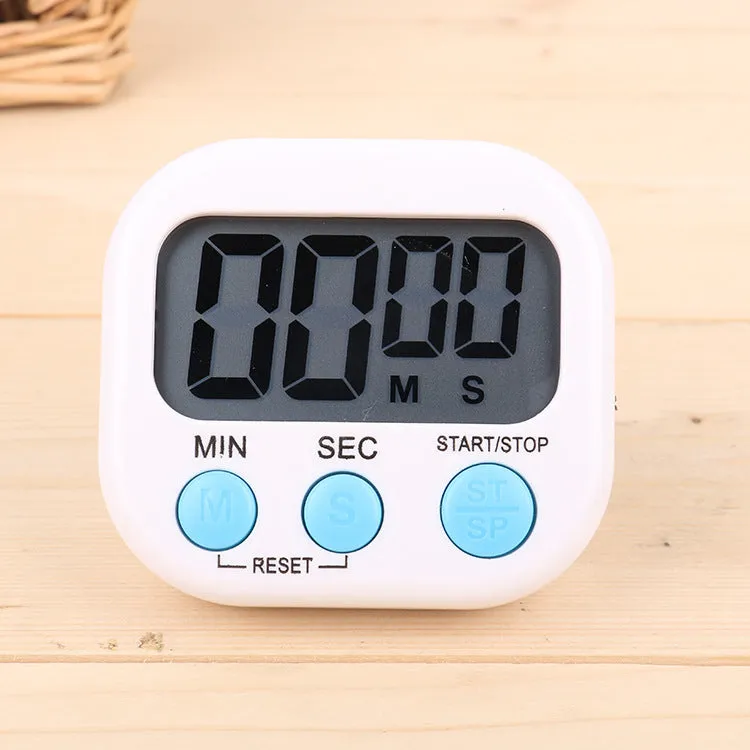 Multi-Function Chinese and English Timer Kitchen Baking Large Screen Digital Reminder Positive Countdown Electronic Timer