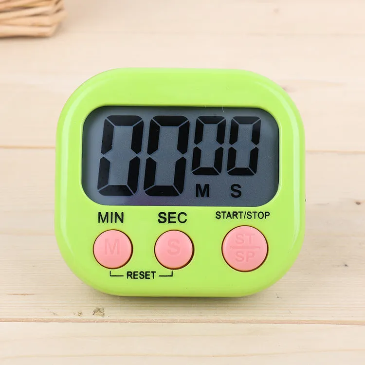 Multi-Function Chinese and English Timer Kitchen Baking Large Screen Digital Reminder Positive Countdown Electronic Timer