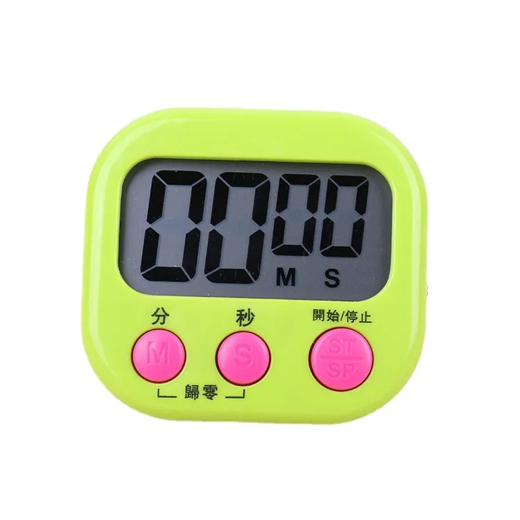 Multi-Function Chinese and English Timer Kitchen Baking Large Screen Digital Reminder Positive Countdown Electronic Timer