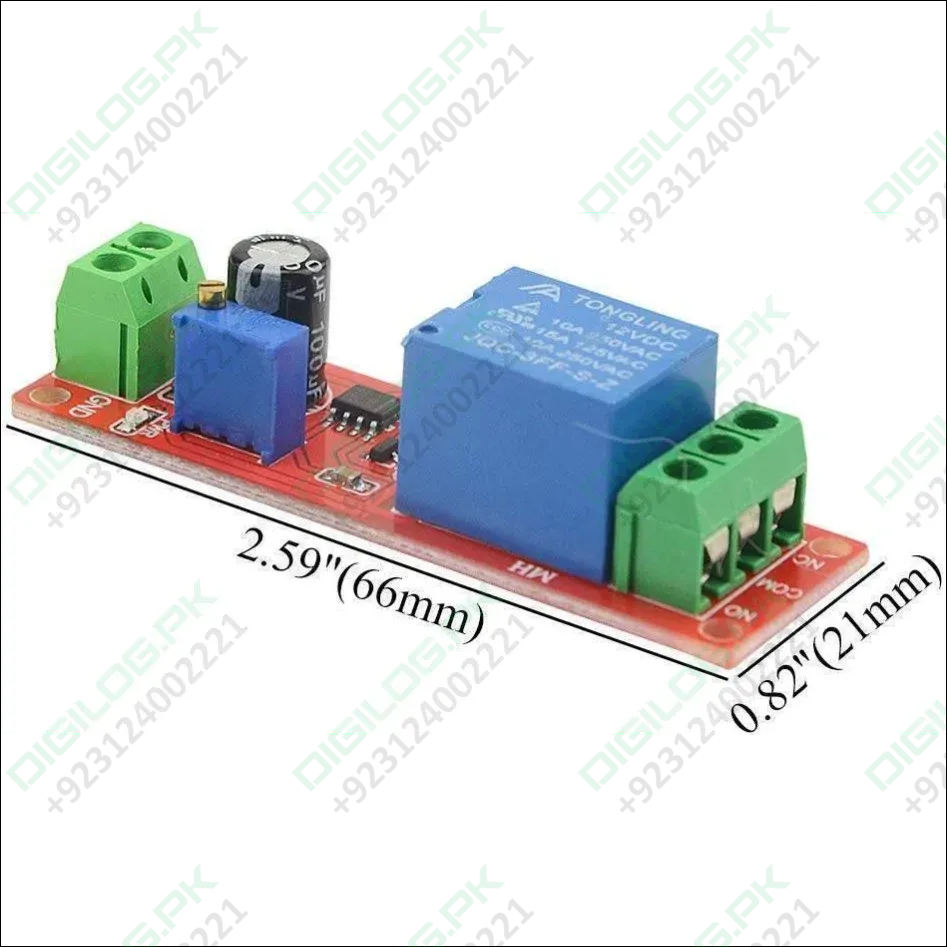 Ne555 Timer Switch Adjustable Module Time Delay Relay Module Dc 12v