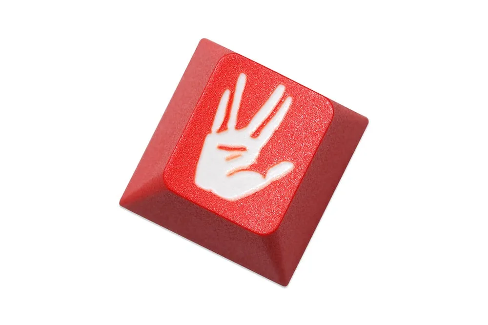 Novelty Star Live Long and Prosper cherry profile dip dye pbt keycap for mechanical keyboard laser etched ESC r1 1x Trek