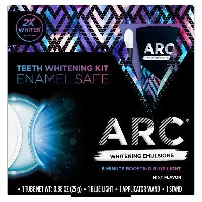 Open Box - ARC Emulsion Leave-On Tooth Whitening System with Applicator, Stand and LED