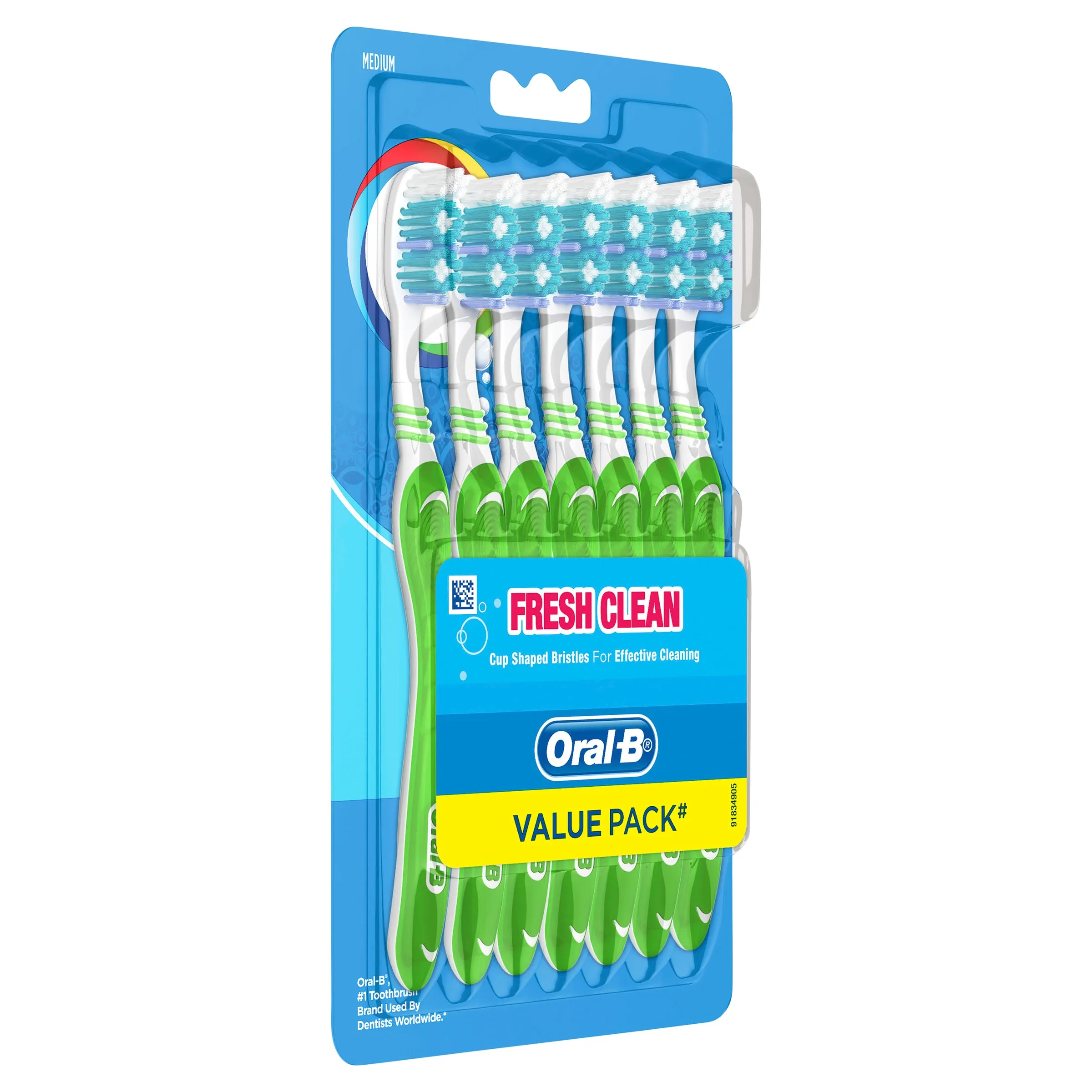 Oral-B Fresh Clean Toothbrush Medium 7 Pack