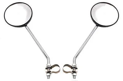 PAIR RETRO BIKE MIRRORS SUIT RALEIGH CHOPPER,GRIFTER,CLASSIC BIKE,OLD SCHOOL BMX