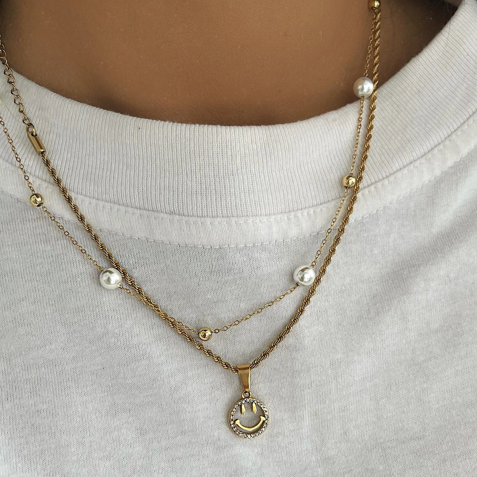 Phoebe Smiley Necklace