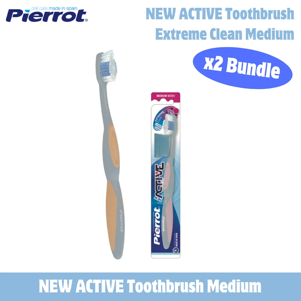 Pierrot New Active Toothbrush (Bundle of 2)