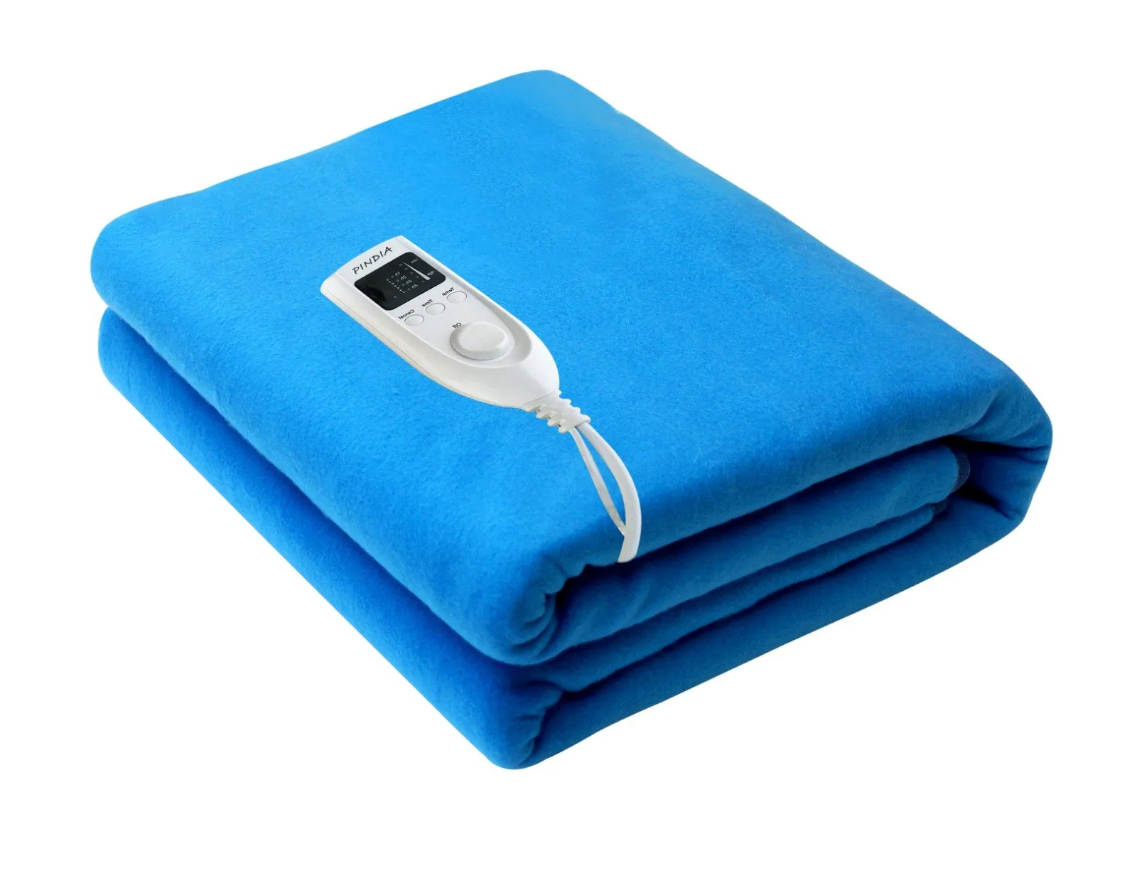 Pindia Single Bed Automatic Temprature Control with Timer Heating Electric Blanket Polar Fleece - 150 X 80 Cm Sky Blue