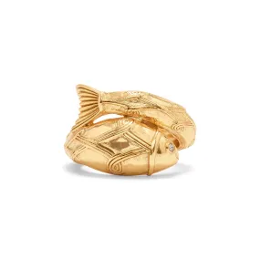 Poisson Wrap Ring, Size 8 - Gold