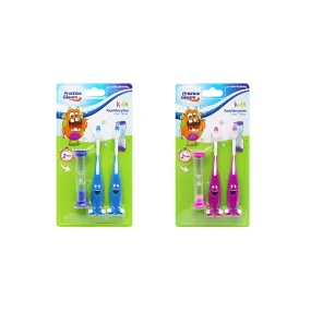 Pristine Gleam Kids Toothbrushes And Timer Set