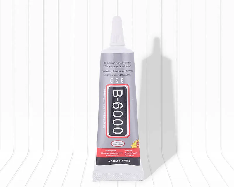 Professional Glue Multipurpose High Grade Industrial B-6000 Adhesive, Translucent Fluid Glues Suitable for Phone Screen Repair, Wooden, Jewelery