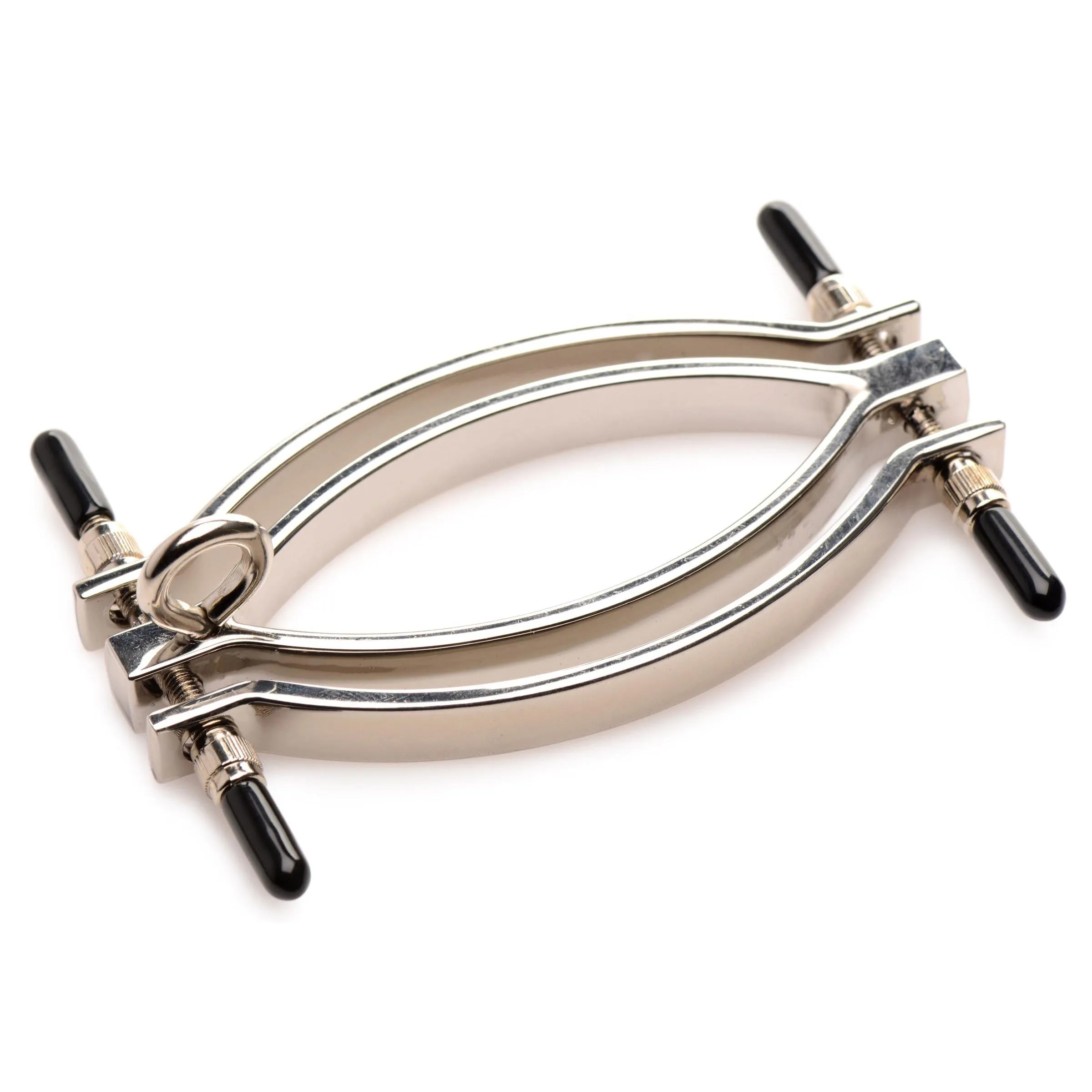 Pussy Tugger Adjustable Pussy Clamp With Leash -  Silver