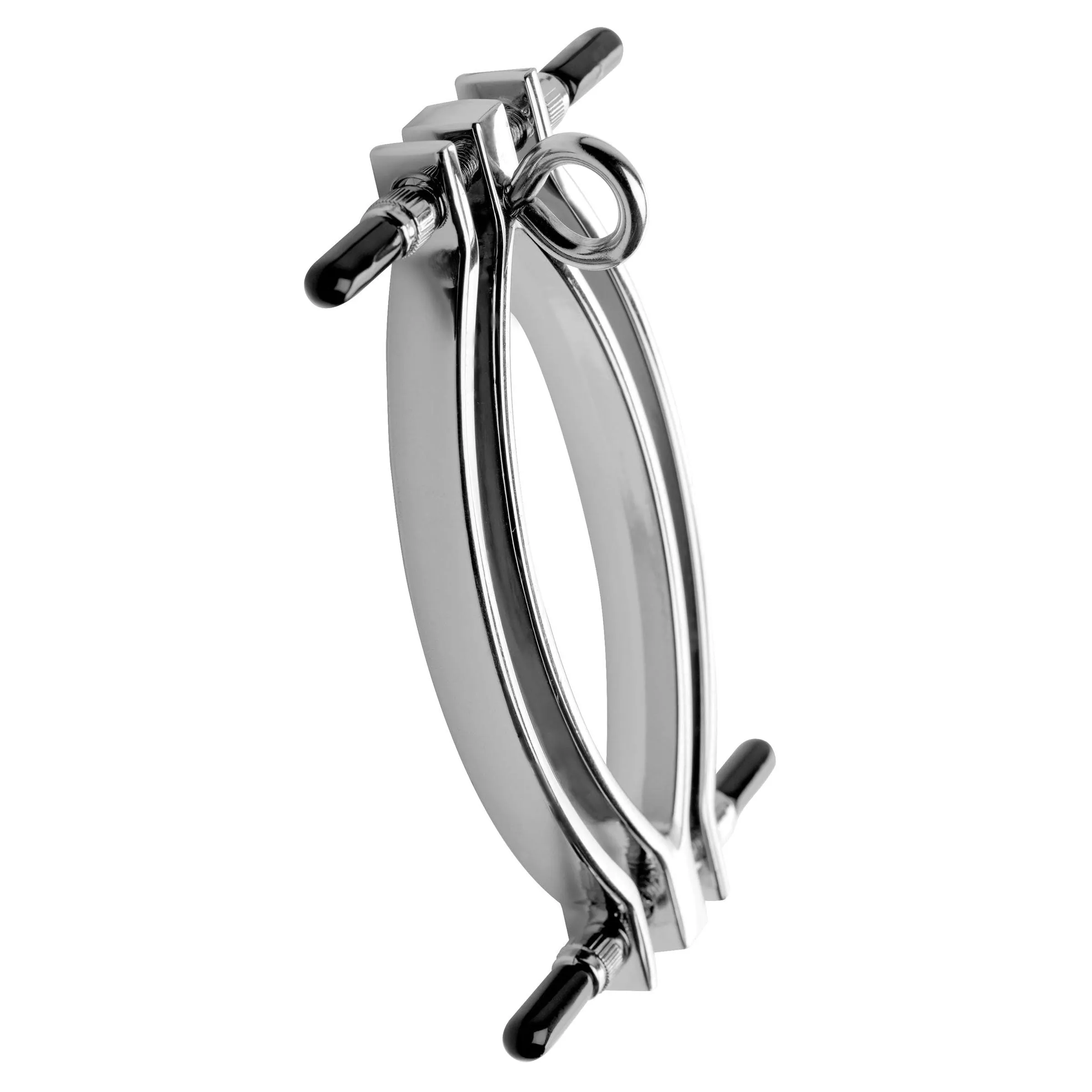 Pussy Tugger Adjustable Pussy Clamp With Leash -  Silver