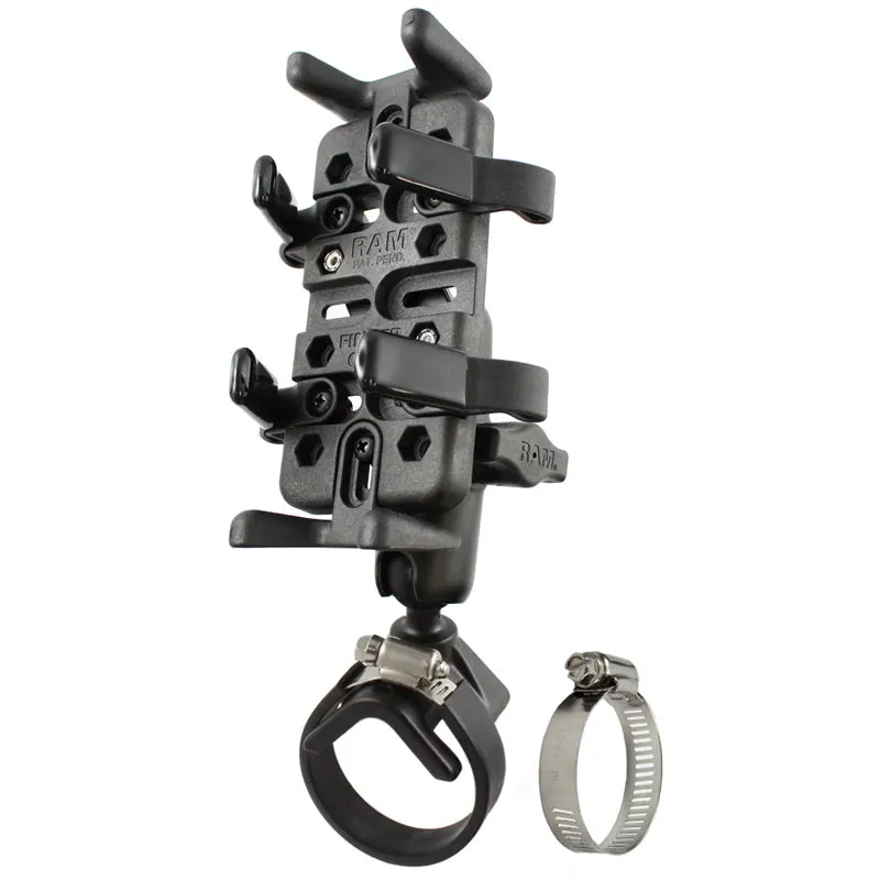 RAM® Finger-Grip™ Universal Mount with Strap Hose Clamp Base