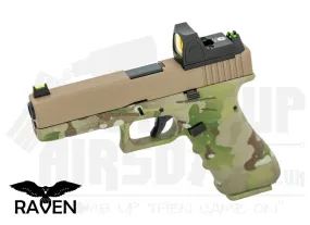 Raven EU17 With BDS GBB Airsoft Pistol - Tan/Camo