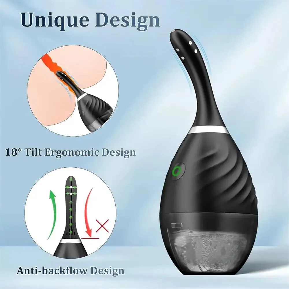 Remote Control Reusable Anal Douche Bottle for Colon Cleanse Men