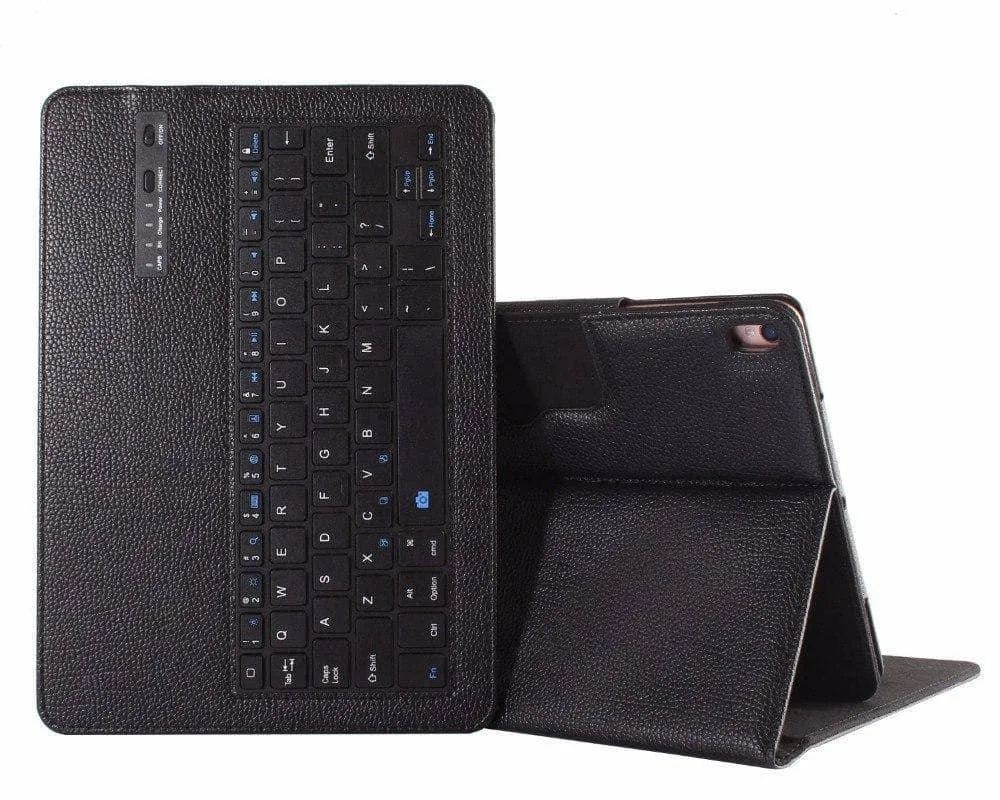 Removable Wireless Bluetooth Keyboard Leather Look Case iPad Air 3 2019