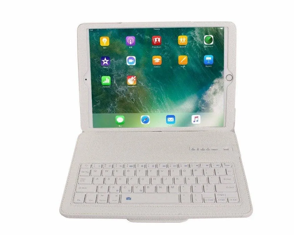 Removable Wireless Bluetooth Keyboard Leather Look Case iPad Air 3 2019