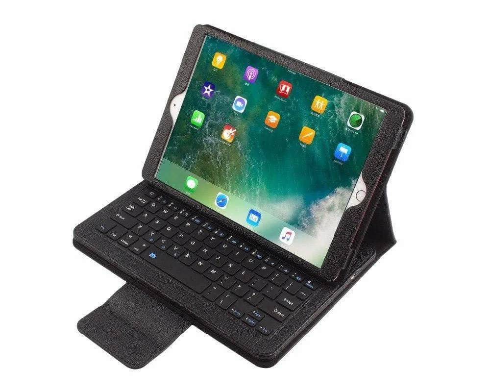 Removable Wireless Bluetooth Keyboard Leather Look Case iPad Air 3 2019