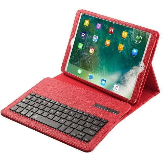 Removable Wireless Bluetooth Keyboard Leather Look Case iPad Air 3 2019