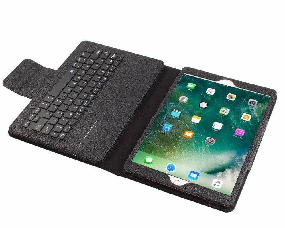 Removable Wireless Bluetooth Keyboard Leather Look Case iPad Air 3 2019