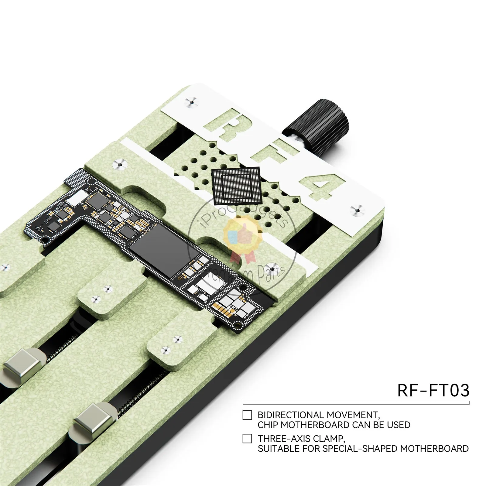 RF4 RF-FT03 Multi-Functional Mobile Phone Repair Fixture PCB Board Holder IC Chip CPU Glue Removal BGA Rework Soldering Clamp