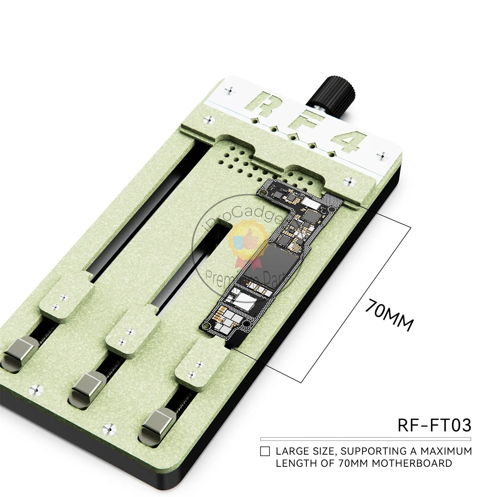 RF4 RF-FT03 Multi-Functional Mobile Phone Repair Fixture PCB Board Holder IC Chip CPU Glue Removal BGA Rework Soldering Clamp